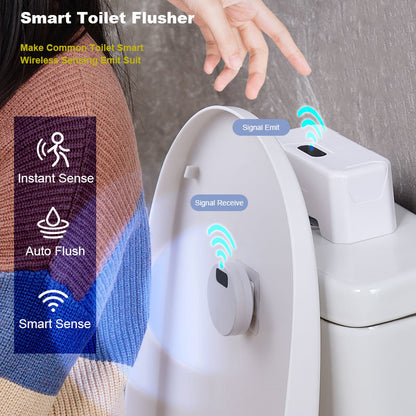 Toilet Smart Sensor Flush Contactless Infrared Sensor Button Flush Toilet