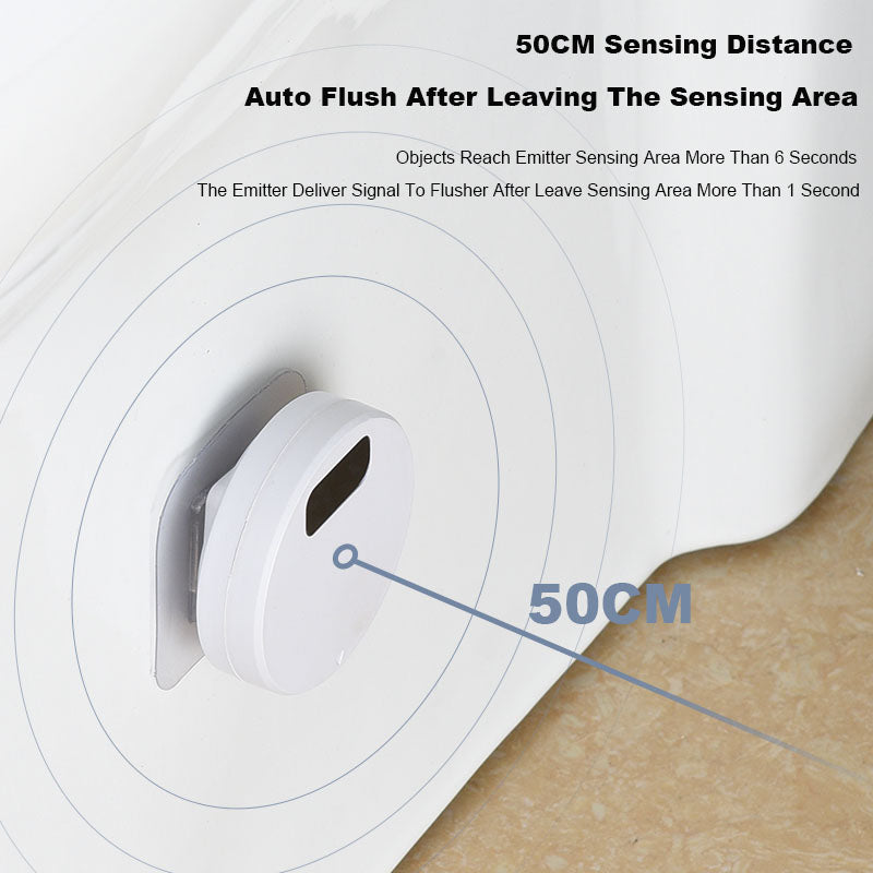 Toilet Smart Sensor Flush Contactless Infrared Sensor Button Flush Toilet